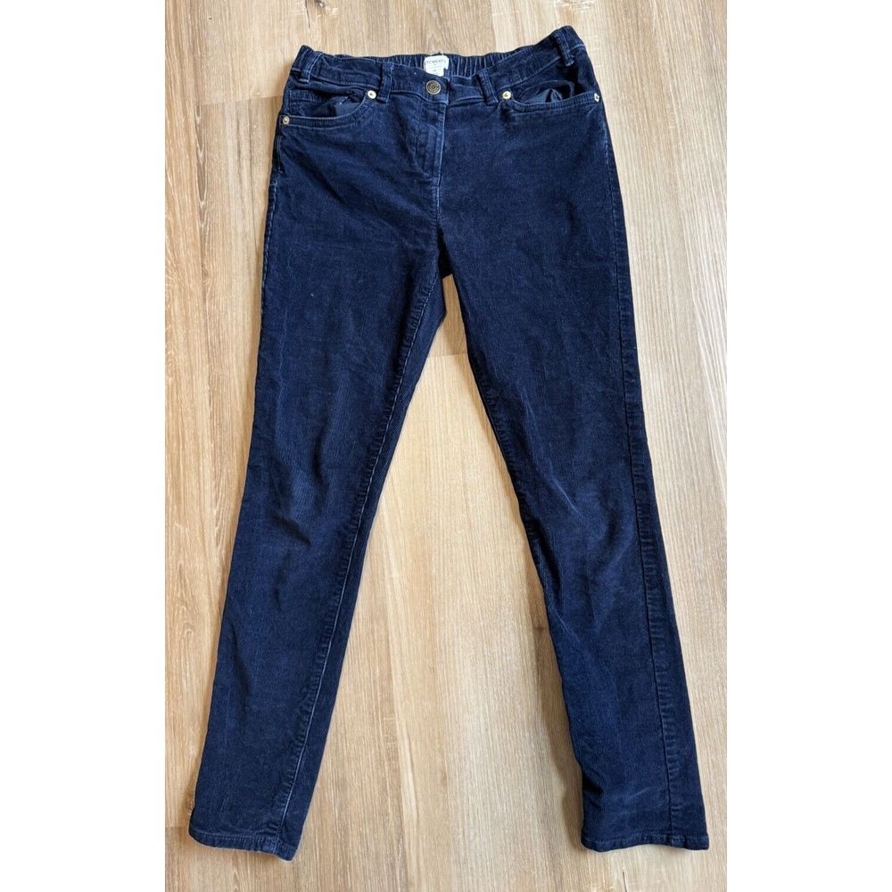 Crewcuts J Crew Girls‎ Corduroy Pants Navy Blue Skinny Fit Size 14